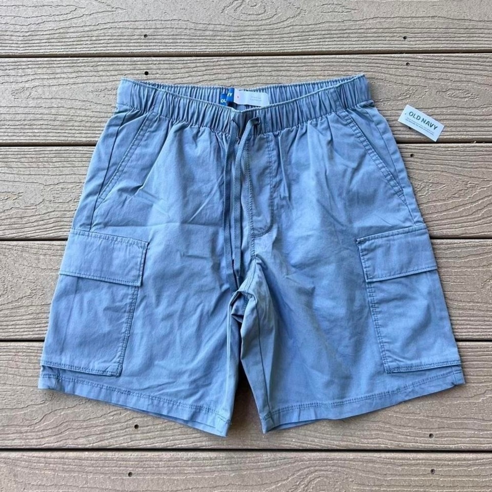 Old Navy Men's Small Cargo Shorts Pull On 7" Inseam Built In Flex NWT